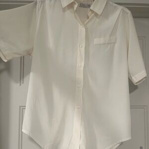 Alyssa Carr White Short Sleeve Shirt